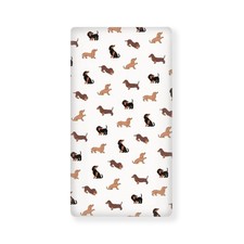 Dachshund Baby Crib Sheets for Boys Girls Cute Dog Breathable Soft Mini Fitte...