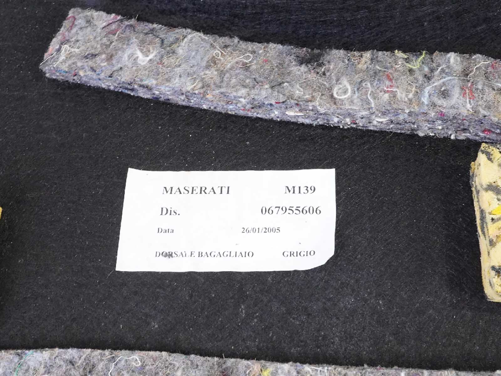 2005 - 2008 Maserati Quattroporte M139 Luggage Compartment Panel Trunk Rear OEM