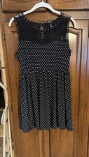 Forever 21 Polka Dot Babydoll Dress, L