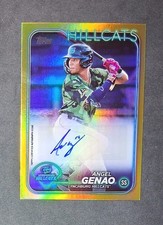Angel Genao 2024 Topps Pro Debut RC Autograph Auto Gold Foil /50 Guardians
