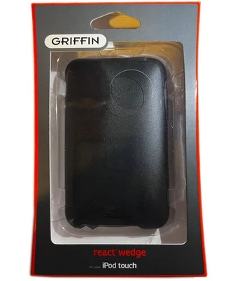 GRI-REACT NEW React Wedge Hard Shell Cover Case For Apple iPod Touch 2nd 3rd Gen Black