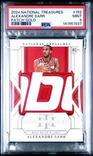 2024-25 National Treasures Alexandre Sarr Rookie #152 Gold Patch 6/10 PSA 9 Mint