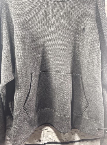 Polo Ralph Lauren Women’s Gray Herringbone Sweatshirt With Toggle Size XL - Imagen 6 de 8