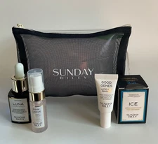 Sunday Riley Luna Retinol Sleeping Night Oil 0.5 fl oz NEW W/bag 3 Minis-No Box