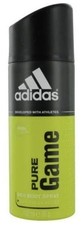Adidas Pure Game Body Spray for Men, 4 Oz
