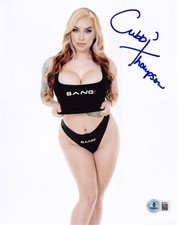 Hot Sexy Cubbi Thompson Signed 8x10 Photo Adult Star Autograph Beckett Hologram