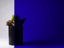 Etched Glass Sheets - 63" x 83" x 7/32" - Imera Cobalt Blue