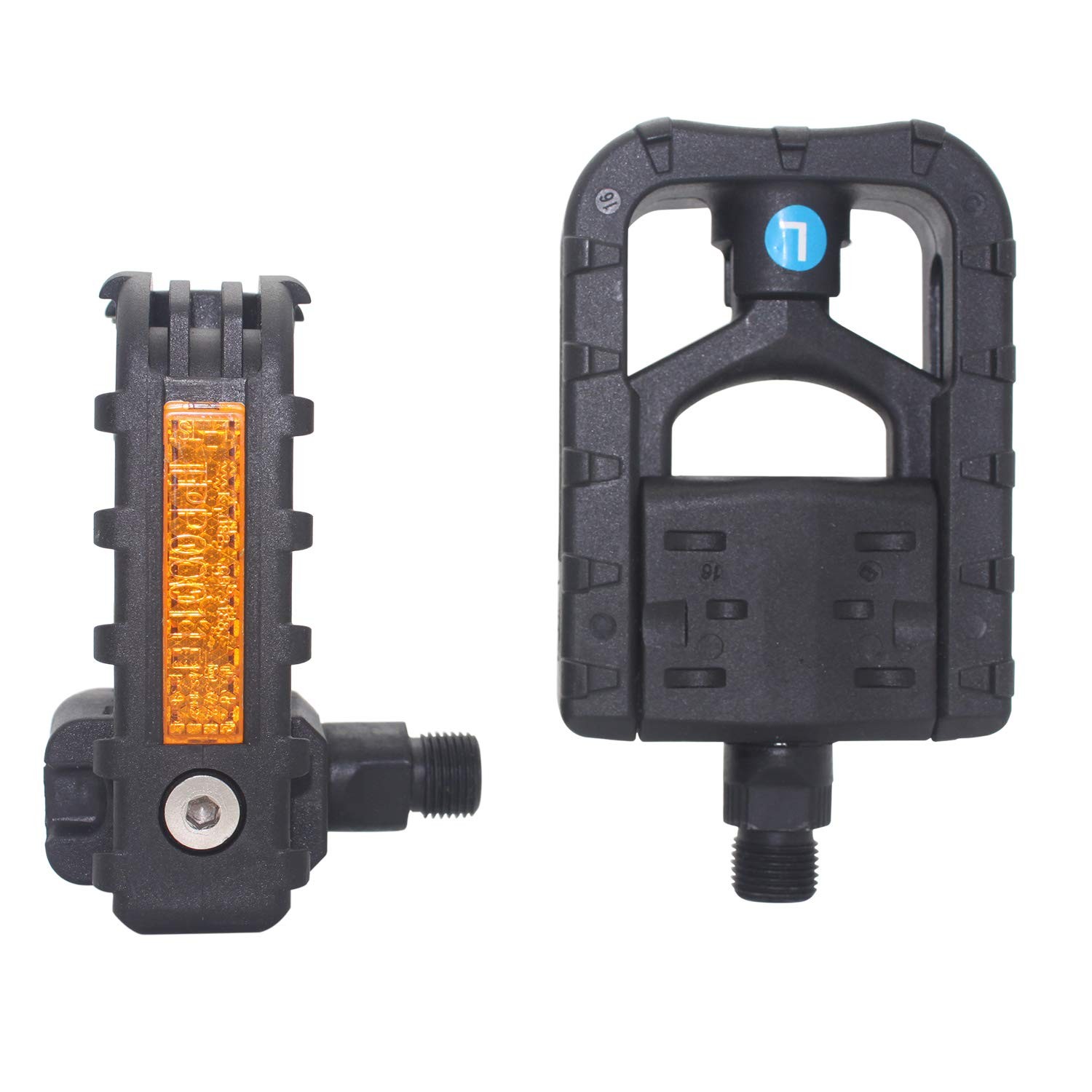 DRBIKE Pedales Plegables para Bicicleta - Pedales Plegables para Bicicleta con Nylon, Universal 9/...