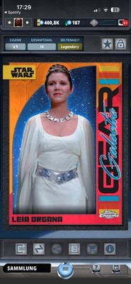 Topps Star Wars Card Trader SWCT Digital Legendary  Padmé Amidala 10cc