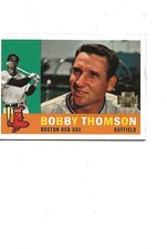 2001 ARCHIVES 1960 DESIGN OUTFIELDER BOBBY THOMPSON