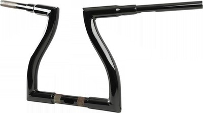 LA Choppers LA-7317-12B 1-1/2in Thresher Handlebar Gloss Black