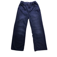 Old Navy Baggy Wide Leg Kids Size 12 Black High Rise Built-In Tough Denim Jeans