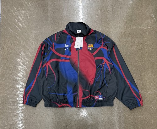 Nike FC Barcelona FCB Nike x Patta Soccer Full Zip Jacket Black Red Blue