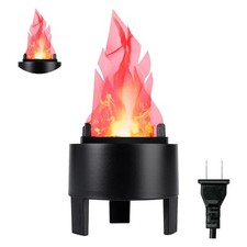 3D LED Fake Fire Flame - Artificial Flickering 110V Realistic Simulated Prop ...