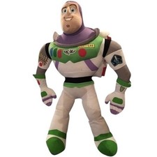 Disney Pixar Toy Story Buzz Lightyear Plush Just Play 19 Inch Andy on Foot