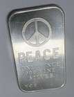 Rare Vintage 1970 YCE Yonkers Mint Peace Sign 1 oz 999 Silver Art Bar - YC1 NICE — photo 5