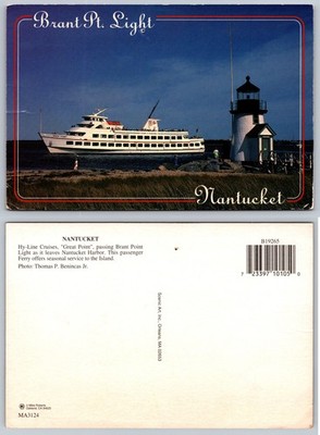 Continental Brant Point Light Nantucket Postcard