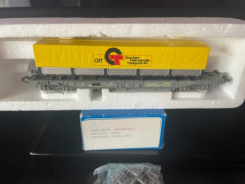 Roco H0 4024 Taschenwagen mit Wechselbrücken "OIT" der SBB-CFF NEM  TOP + OVP | Zustand: Gebraucht
