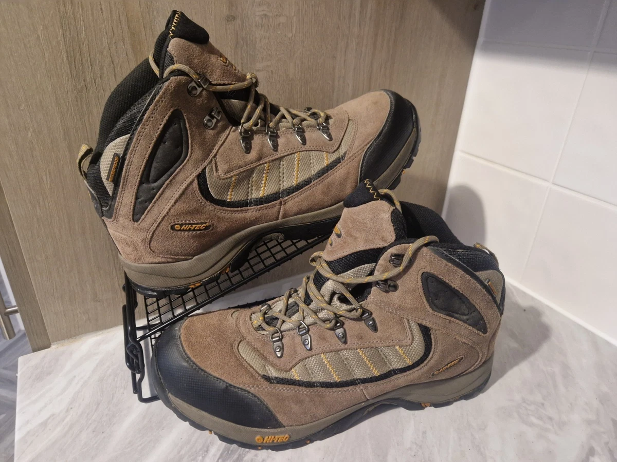 Bottes De Randonnée Hi-Tec Femme UK 4 – Trail Marron Cuir Et Daim