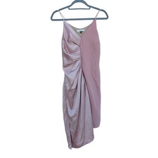 Halston Heritage STUNNING Blush Pink Half Satin, Half Matte Formal Dress