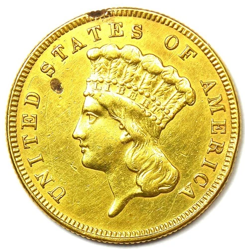 Photo of a 1885-P Three Dollar Gold from an eBay sale