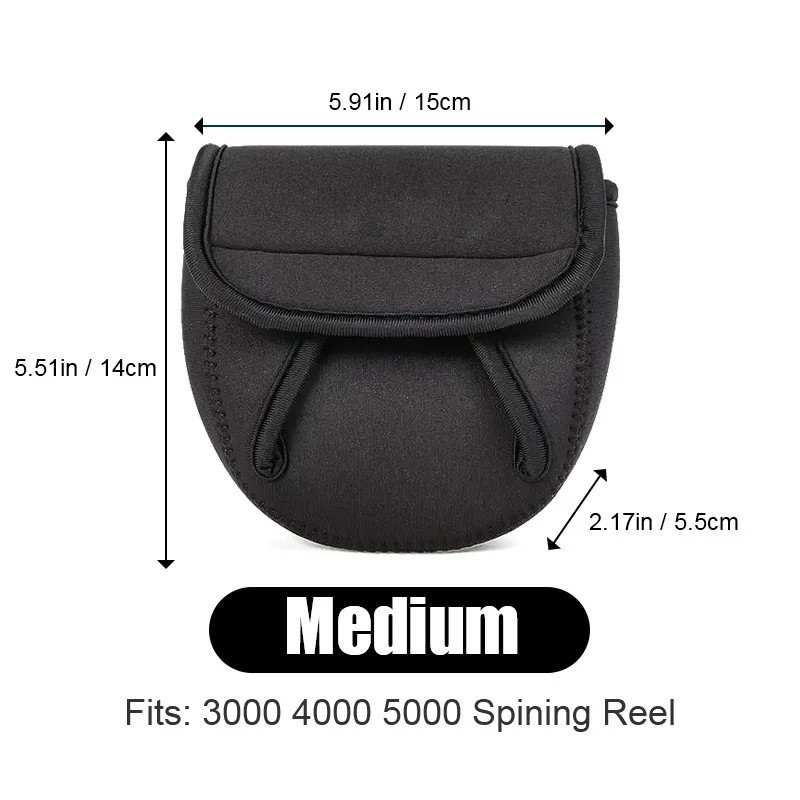 Spinning Fishing Reel Cover Neoprene Wheel Protective Waterproof Storage Bag