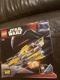 LEGO 7669 Star Wars Anakins Jedi Star Fighter With Instructions Missing 1 Piece