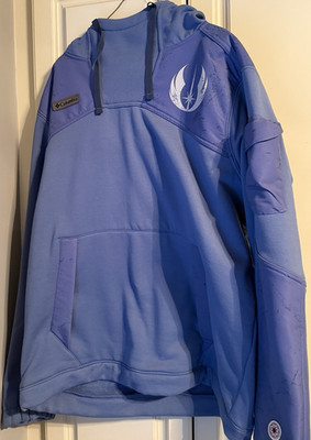 Columbia Star Wars Jedi Order Graphic Fleece Pullover Hoodie Blue Men s L