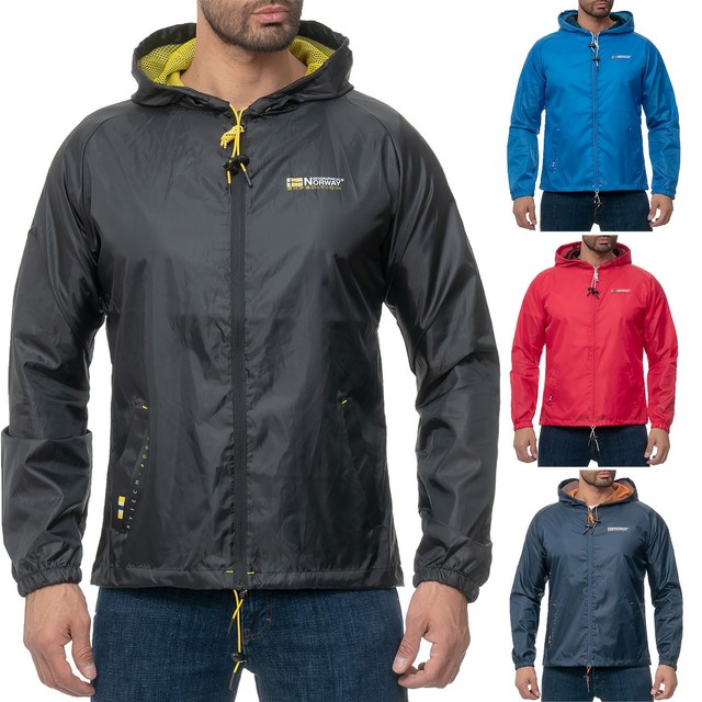 Geographical Norway Herren Windbreaker Funktionsjacke Wasserabweisend Outdoor