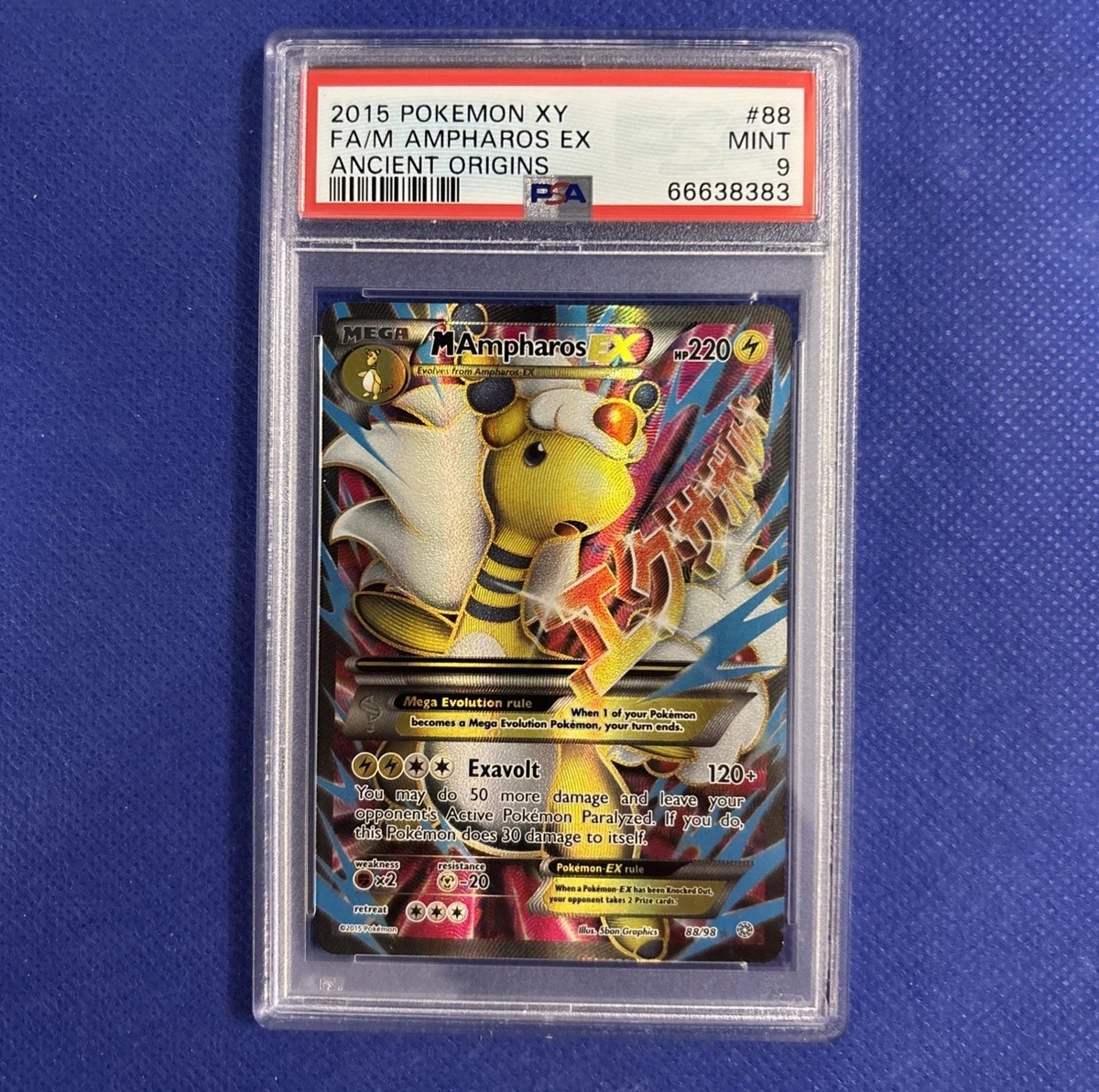 コレクション aporo05 POKEMON XY FULL ART M AMPHAROS EX MINT PSA 9 ANCIENT ORIGINS 88/98
