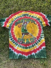 Vitage Greatful Dead Tie Dye Liquid Blue T-Shirt Size L GREAT CONDITION RARE