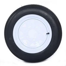 2 x Tires with 2 White Rim Weight: 36.38 lbs Rim Width: 4" millionparts#NT