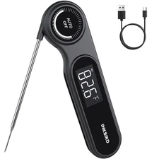 0.5 Seconds Rechargeable Instant Read Meat Thermometer for Cooking, INKBIRD D...