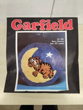 Garfield Latch Hook Rug Kit Vintage Moon Sealed NIB