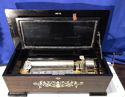 1885 Large Antique Key Wind swiss JACOT'S cylinder music box 1885 Large Antique Key Wind swiss JACOT'S cylinder music box