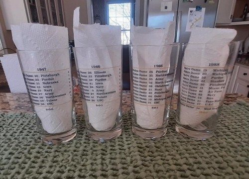 NOTRE DAME - 4er Set Becher NATIONAL CHAMPIONS - 12oz Longdrinkgläser - Bild 6 von 10