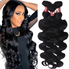 8A Clearance Indian Virgin Human Hair Extensions Weave Weft Soft Long 1-3Bundles