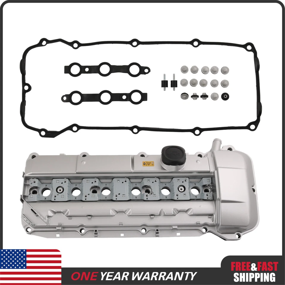Aluminum Valve Cover For BMW 325i 328i 330i X5 E39 525i 528i E46 1998-2002 Foto 2 de 4