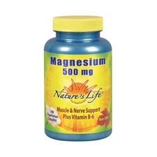 Nature's Life Magnesium 500mg | High Potency (100 CT)