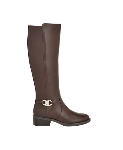 Tommy Hilfiger Damengröße 6M Imizza kniehohe Reitstiefel Stretcheinsatz 149 $