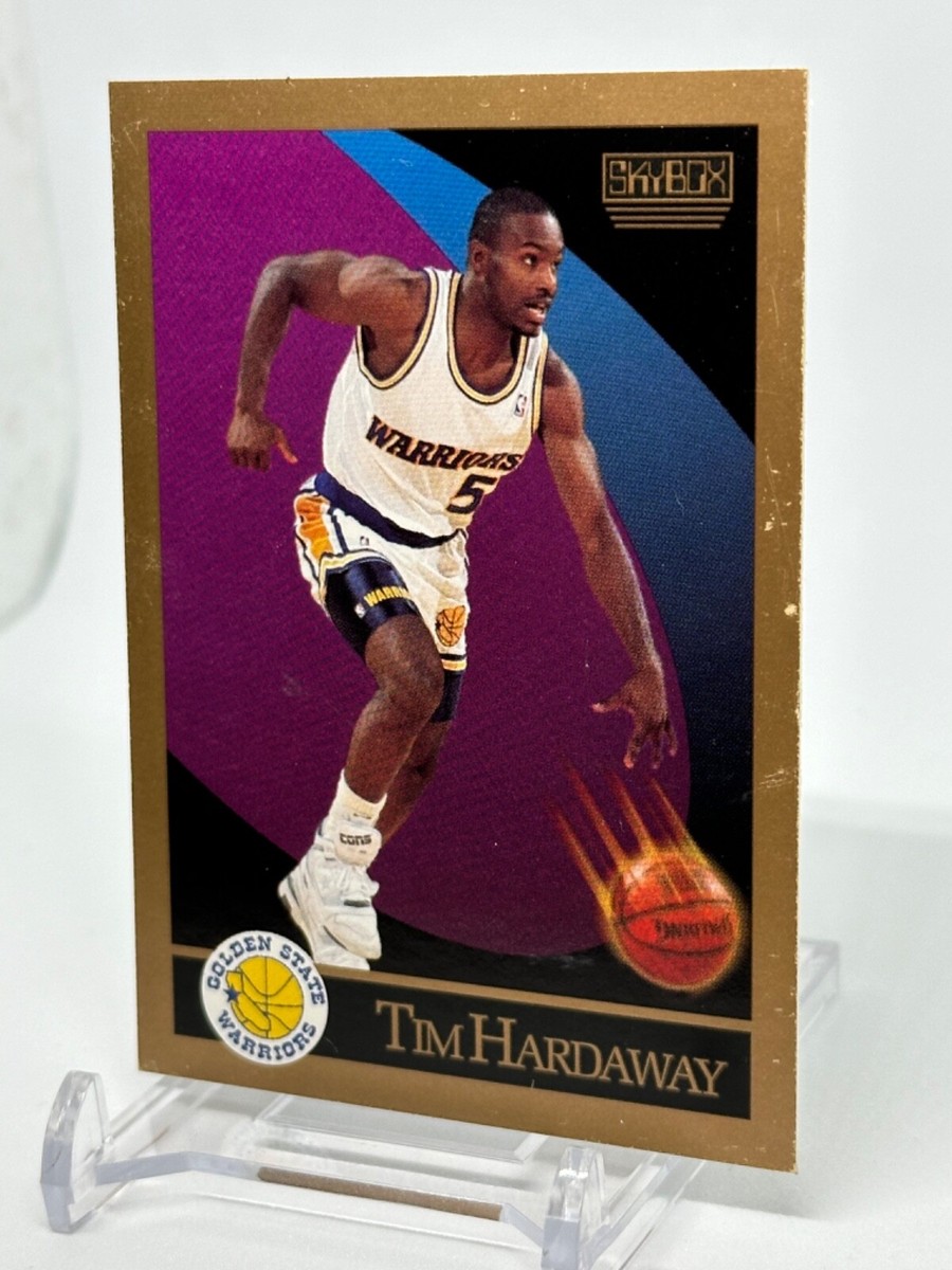 rare 1990 skybox basketball cards 1990 Skybox #95 Tim Hardaway Warriors Basketball