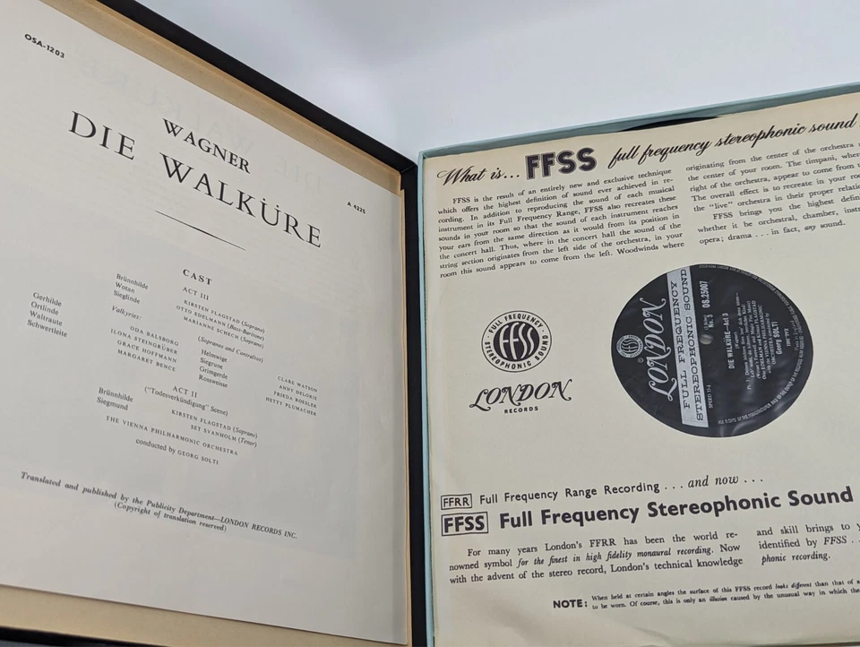 Wagner DIE WALKURE FLAGSTAD 3LP BOX CLASSICAL NM - Image 4 of 4
