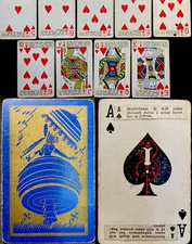 Historic Authentic Fortune Telling Cartomancy Oracle Gypsy Antique Playing Cards