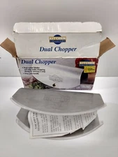 Dual Chopper Kitchen Collection Stainless Steel Mincer Vegetable Herbs 30073