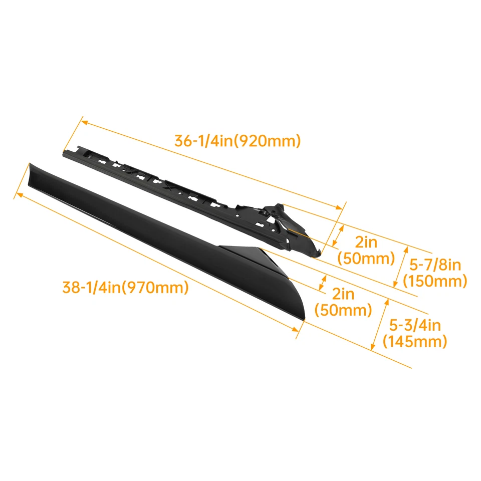 Parabrisas izquierdo y derecho Ford Explorer 2011-2019 moldura pilar A 4 piezas Foto 2 de 4