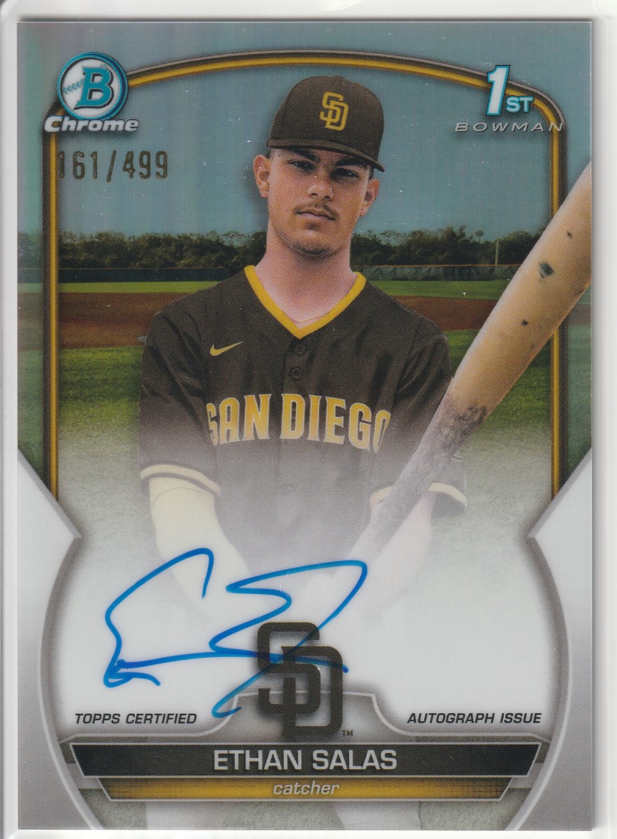 2023 Bowman Chrome ETHAN SALAS 1st Auto Refractor /499 | eBay