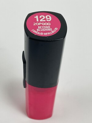 Loreal Infallible Lipstick, 129 Beyond Blushing New Without Box