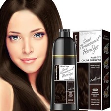 Hair Dye Shampoo Instant 3 in 1 100% Grey Coverage Herbal Ingredients No Ammonia