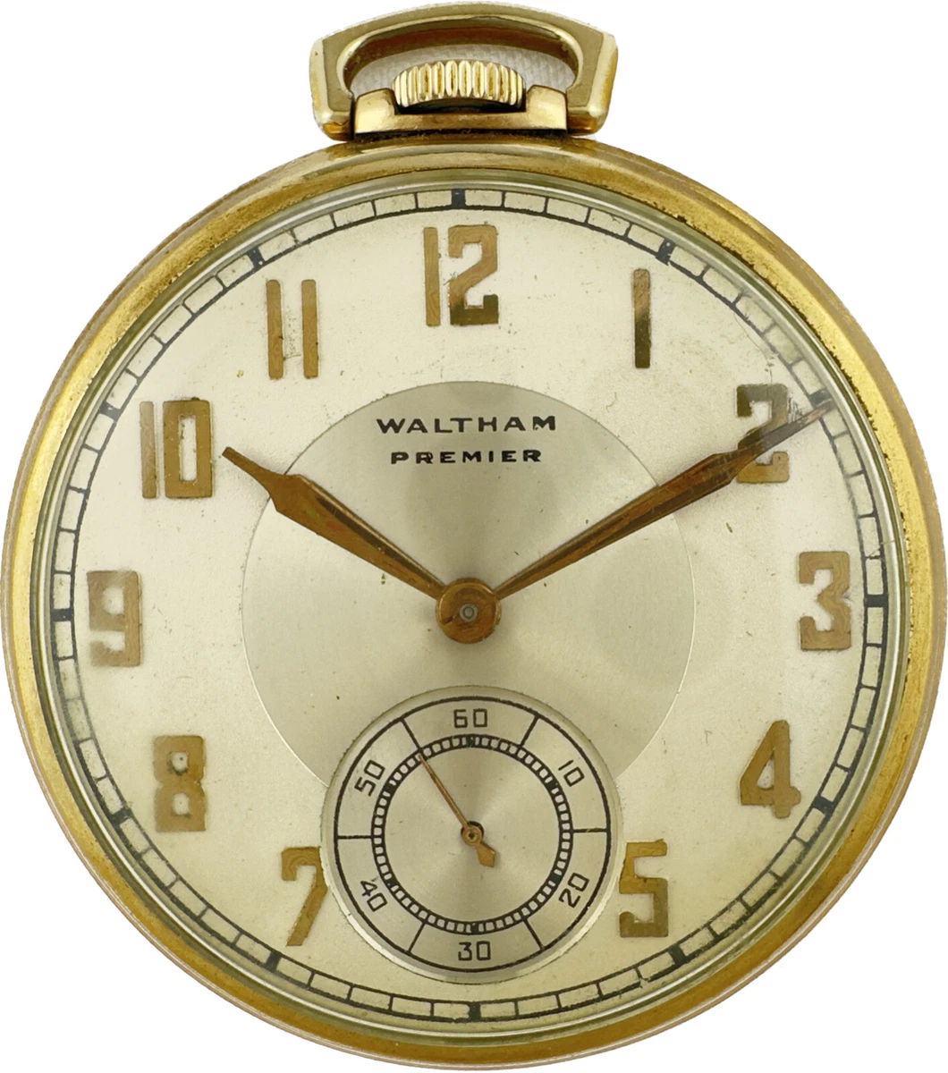 Vintage 12S Waltham Premier Colonial 17J Mechanical Pocket Watch