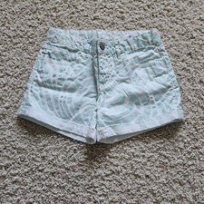 Gap Kids Teal Blue and White Glittery Short Shorts